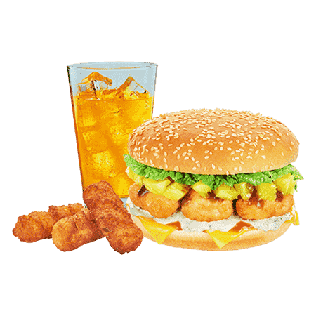 Meal vegatarian burger