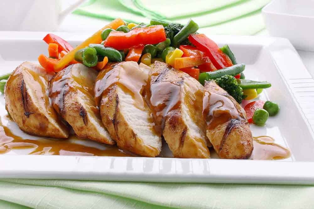 Chicken with sauce