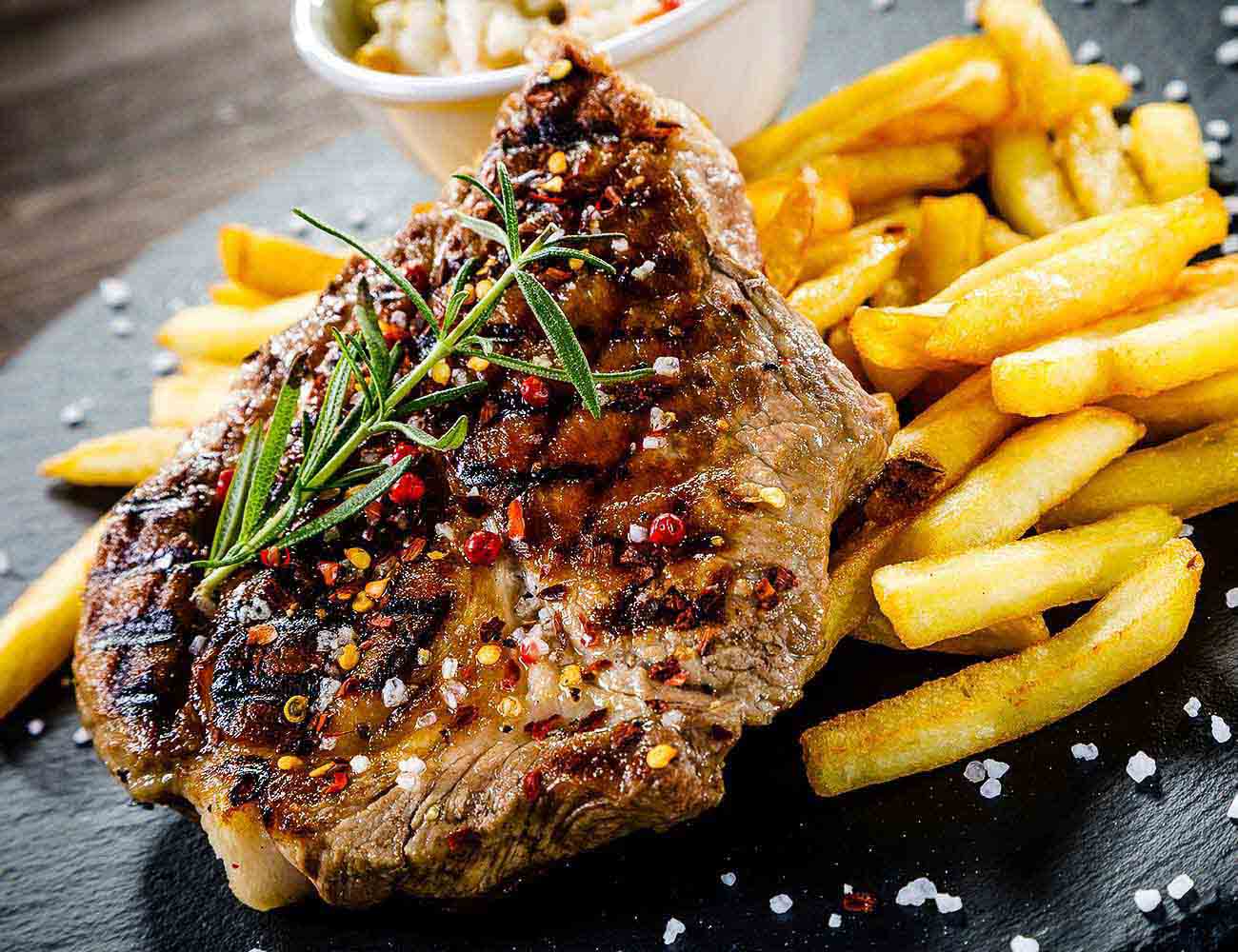 Steak w/fries - 200gr