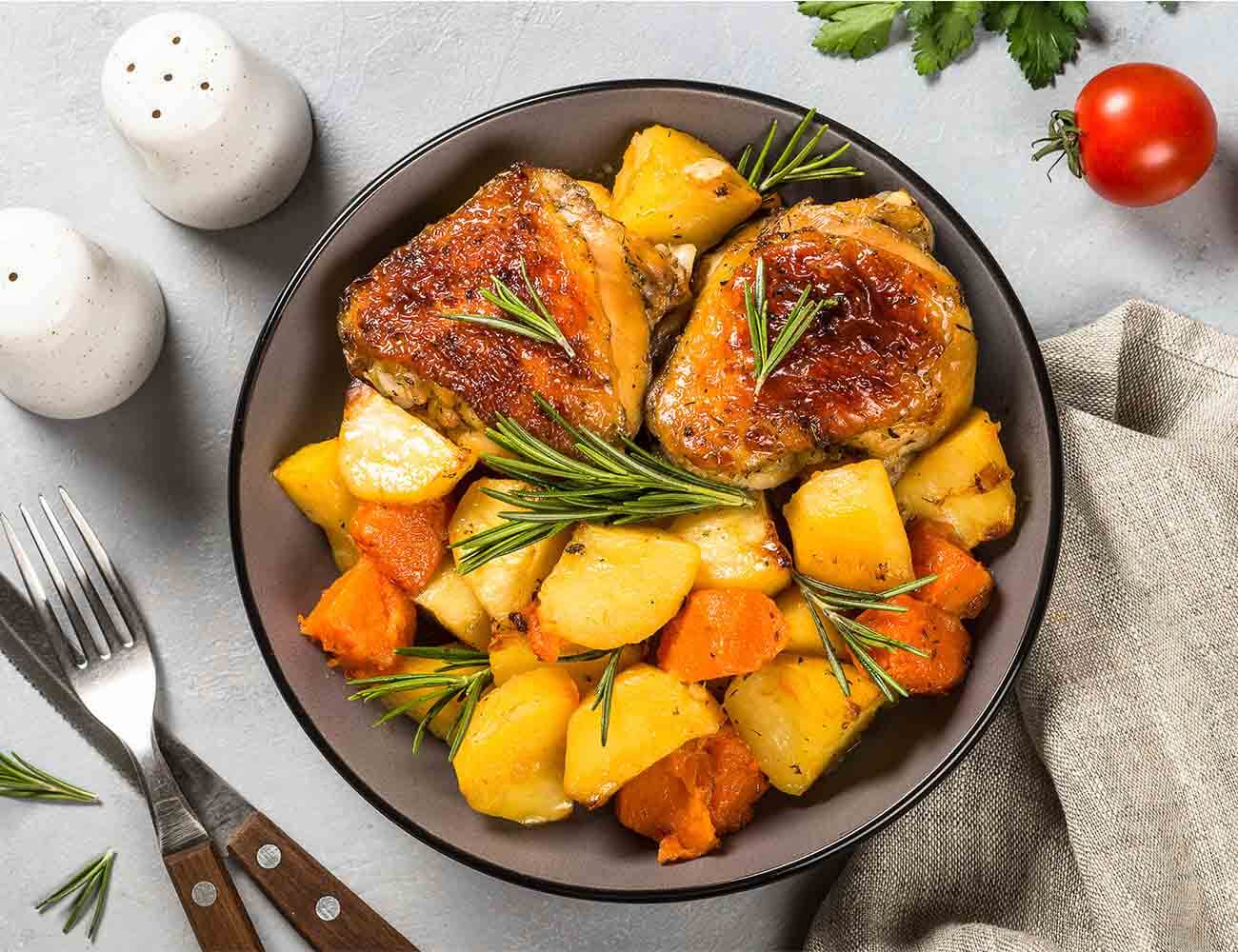 Chicken w/roasted vegetables